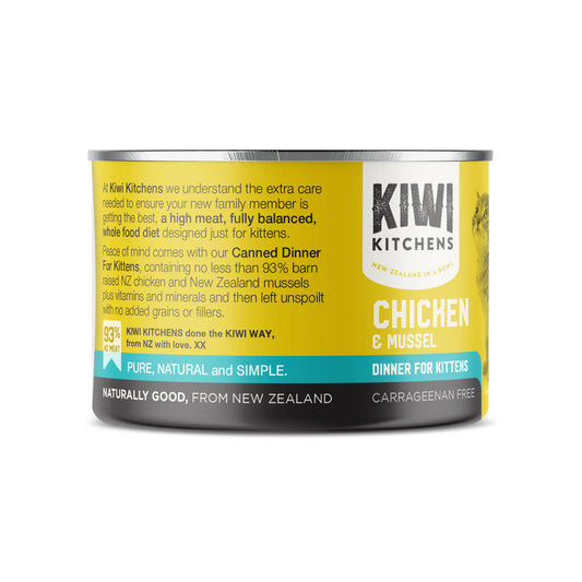 Kiwi Kitchens Kitten Chicken & Mussel 170g | 18 Pack