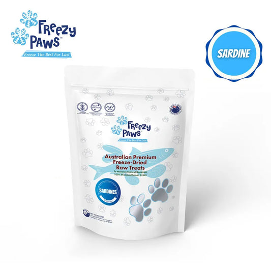 Freezy Paws Freeze-Dried Whole Sardine Treats 80g