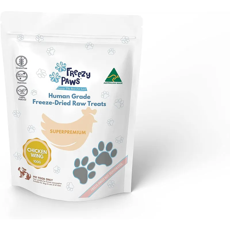 Freezy Paws Freeze-Dried Chicken Wing Treats 100g