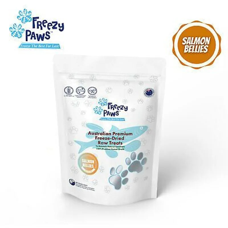 Freezy Paws Freeze-Dried Salmon Bellies Treats 100g
