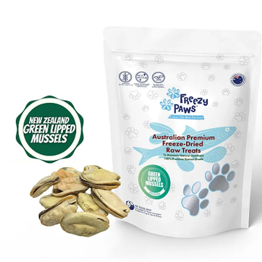 Freezy Paws Freeze-Dried Green Lipped Mussels Treats 50g