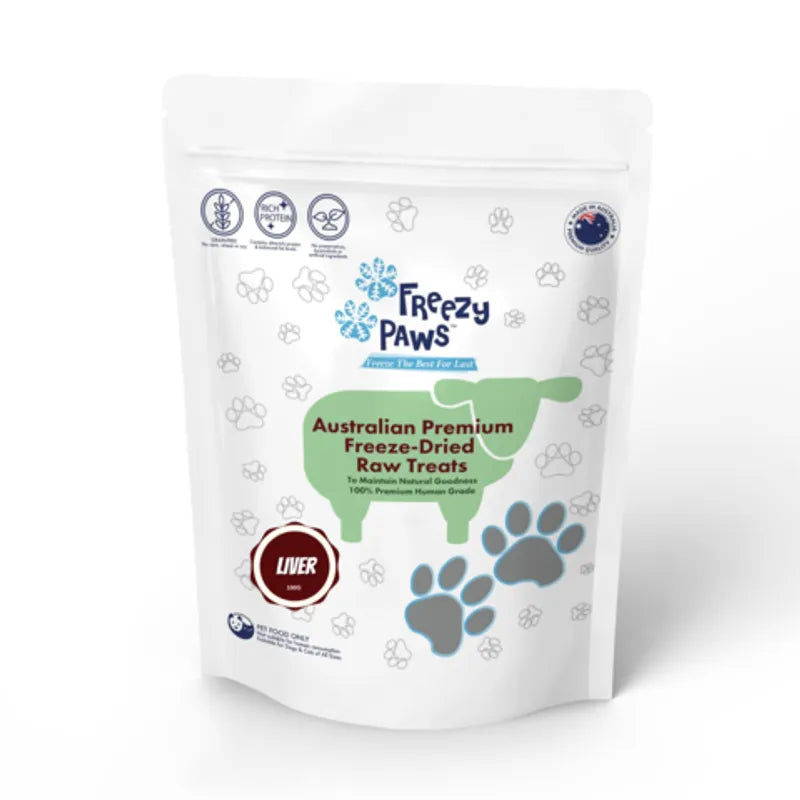 Freezy Paws Freeze-Dried Lamb Liver Treats 100g