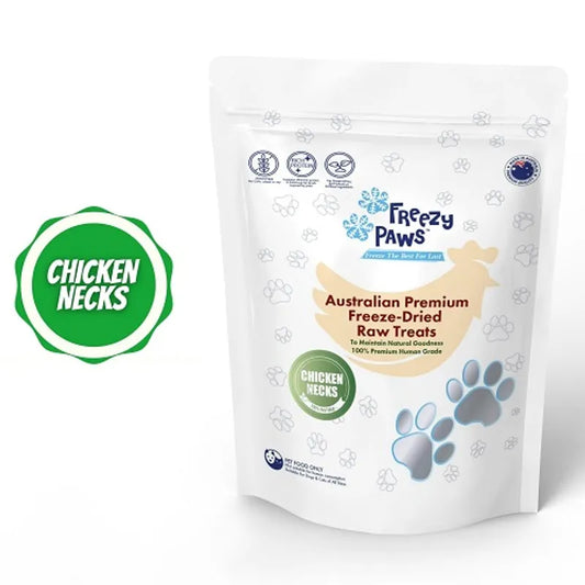 Freezy Paws Freeze-Dried Chicken Neck Treats 100g