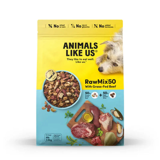 Animals Like Us Dog RawMix50 Grass-fed Beef 3.6kg