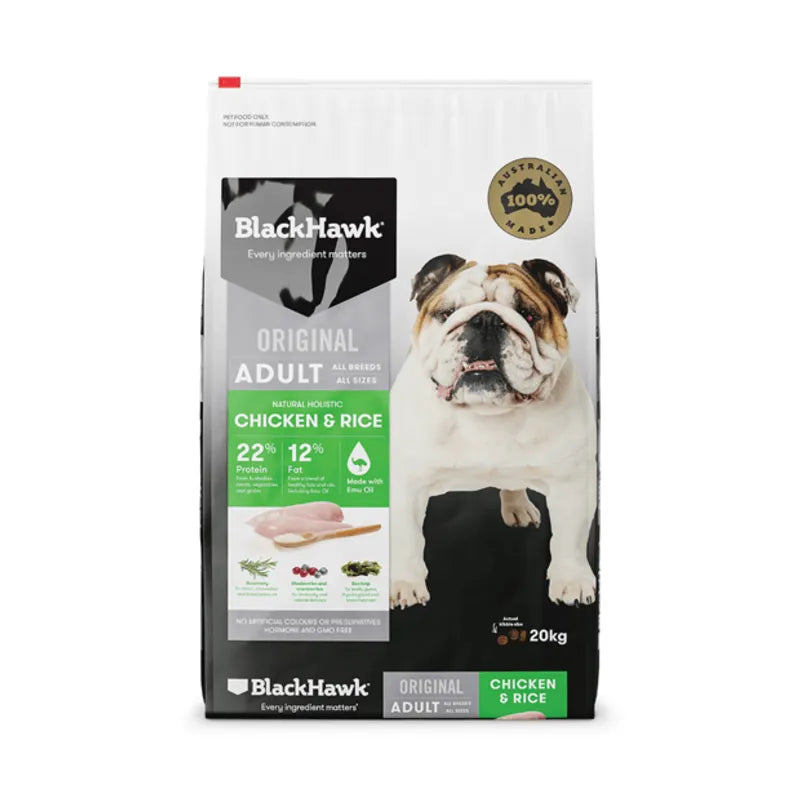Black Hawk Adult Dog Chicken & Rice 20kg