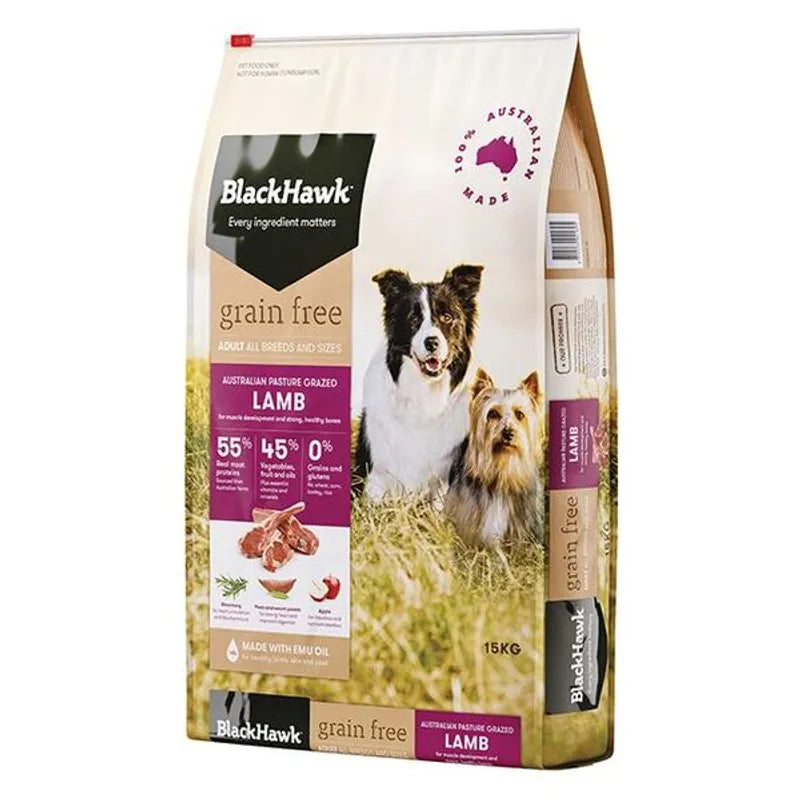 Black Hawk Grain Free Lamb 15kg