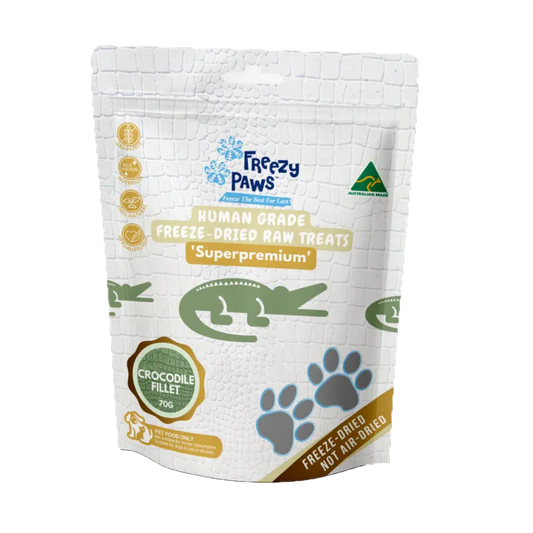 Freezy Paws Freeze-Dried Crocodile Fillet 70g