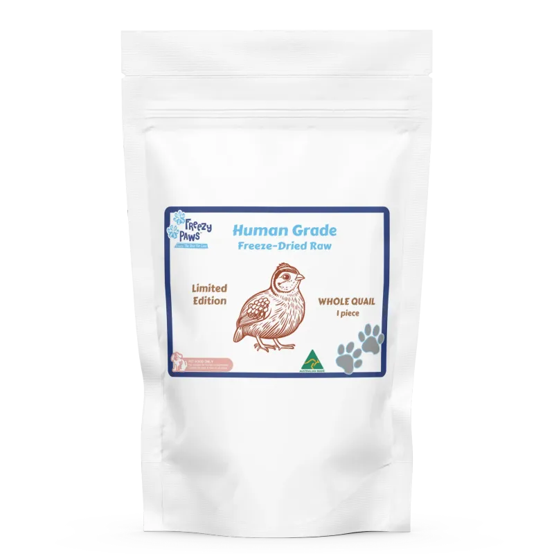Freezy Paws Freeze-Dried Whole Quail