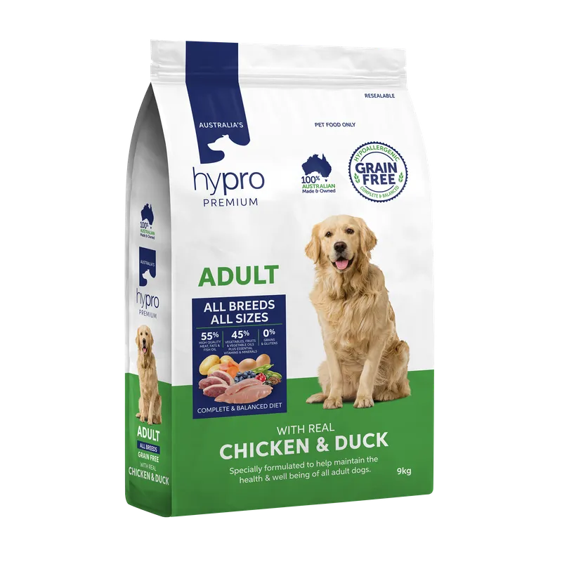 Hypro Premium Adult Grain Free Chicken & Duck 9kg
