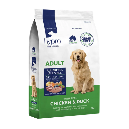 Hypro Premium Adult Grain Free Chicken & Duck 9kg