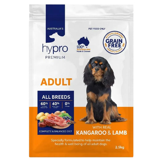Hypro Premium Adult Grain Free Kangaroo & Lamb 2.5kg