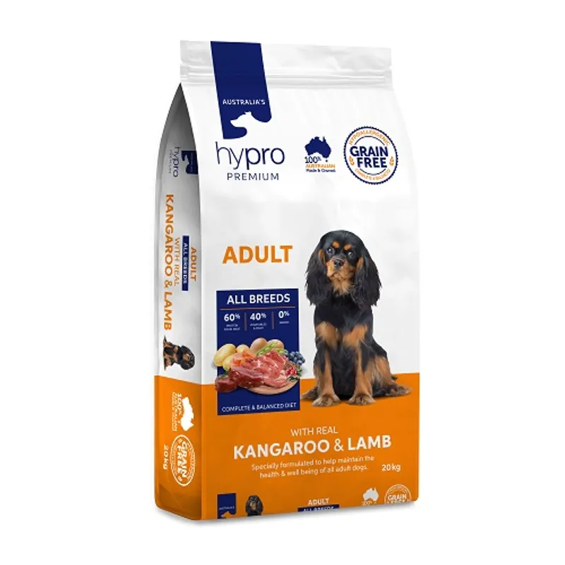 Hypro Premium Adult Grain Free Kangaroo & Lamb 20kg