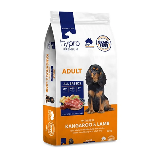 Hypro Premium Adult Grain Free Kangaroo & Lamb 20kg