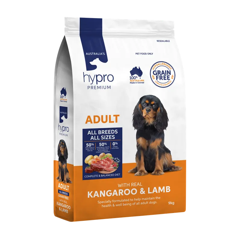 Hypro Premium Adult Grain Free Kangaroo & Lamb 9kg
