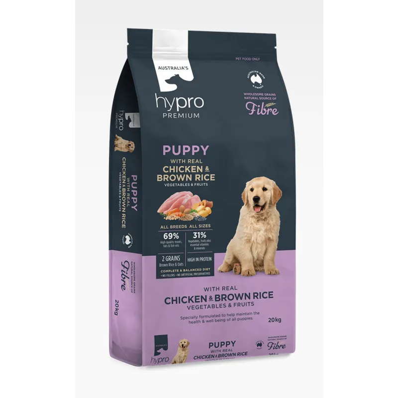 Hypro Premium Puppy Chicken and Brown Rice 20kg