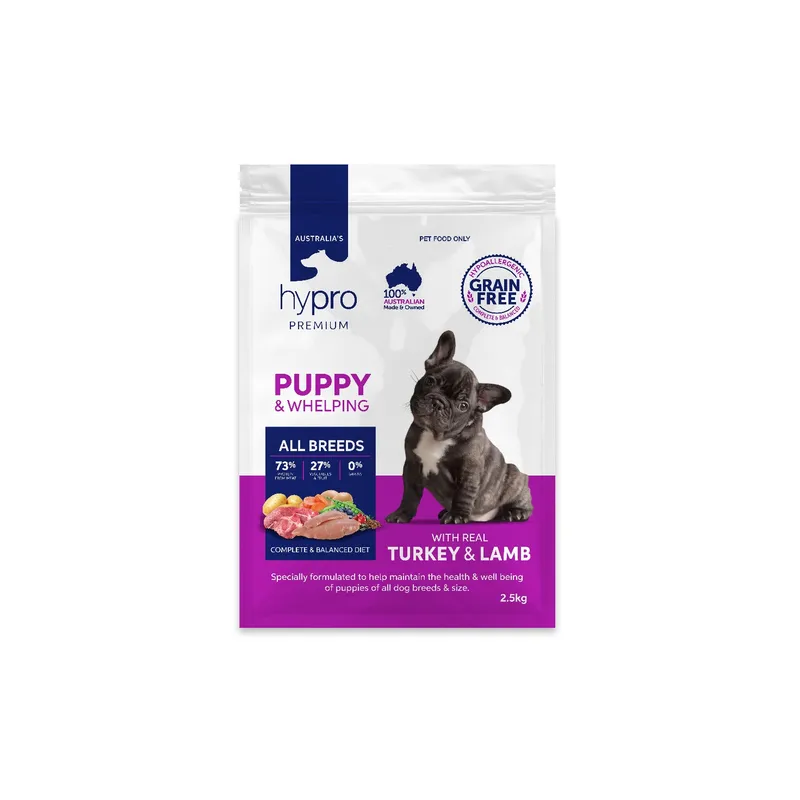 Hypro Premium Puppy Grain Free Turkey & Lamb 2.5kg