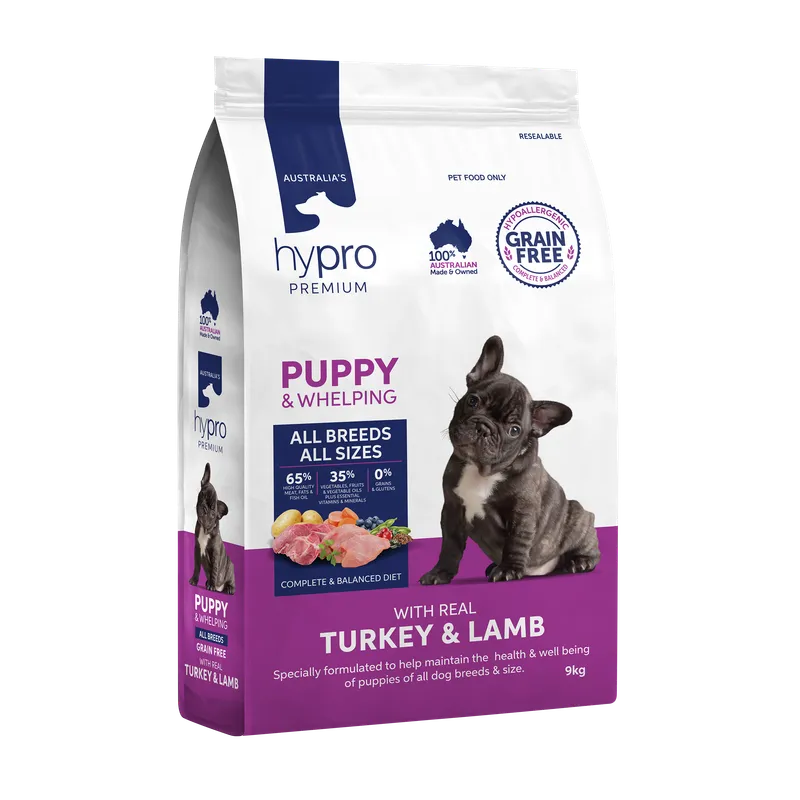 Hypro Premium Puppy Grain Free Turkey & Lamb 9kg