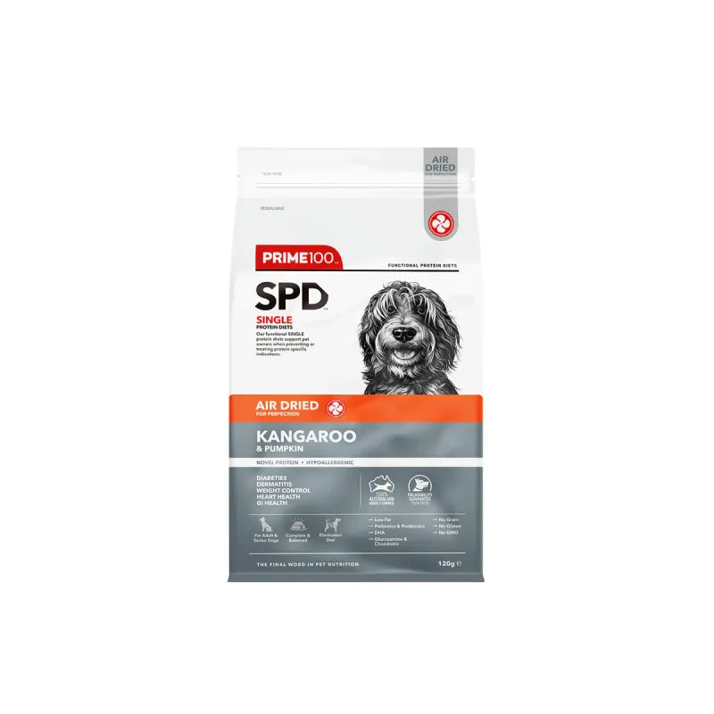 Prime SPD Air-Dried Kangaroo & Pumpkin 120g