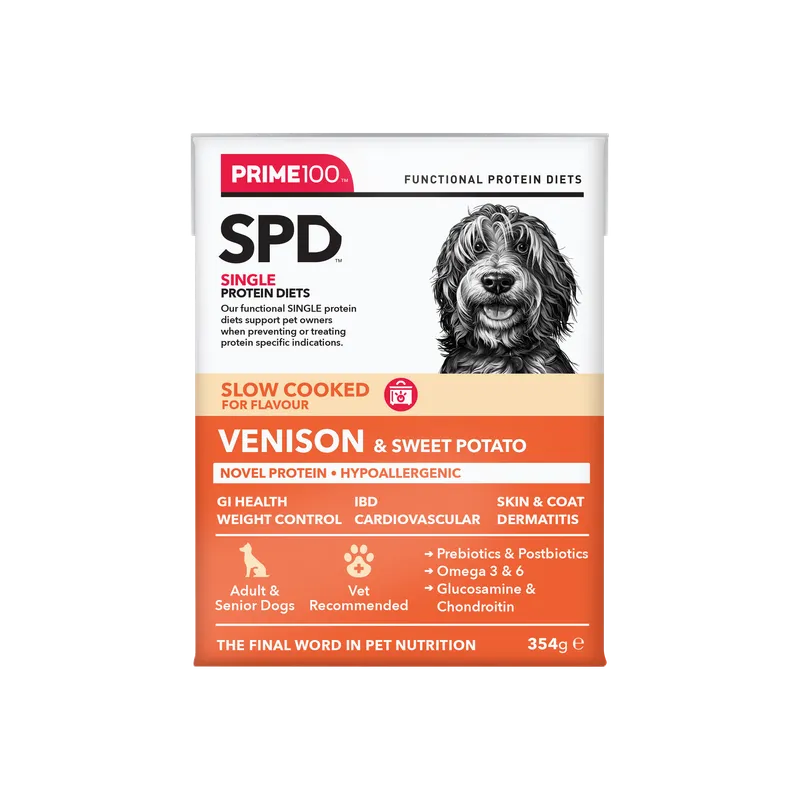Prime SPD Slow Cooked Venison & Sweet Potato 354g 12 Pack
