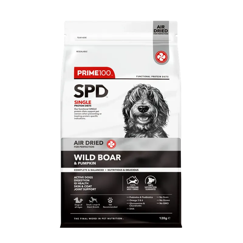 Prime 100 SPD Wild Boar & Pumpkin Air-Dried 120g