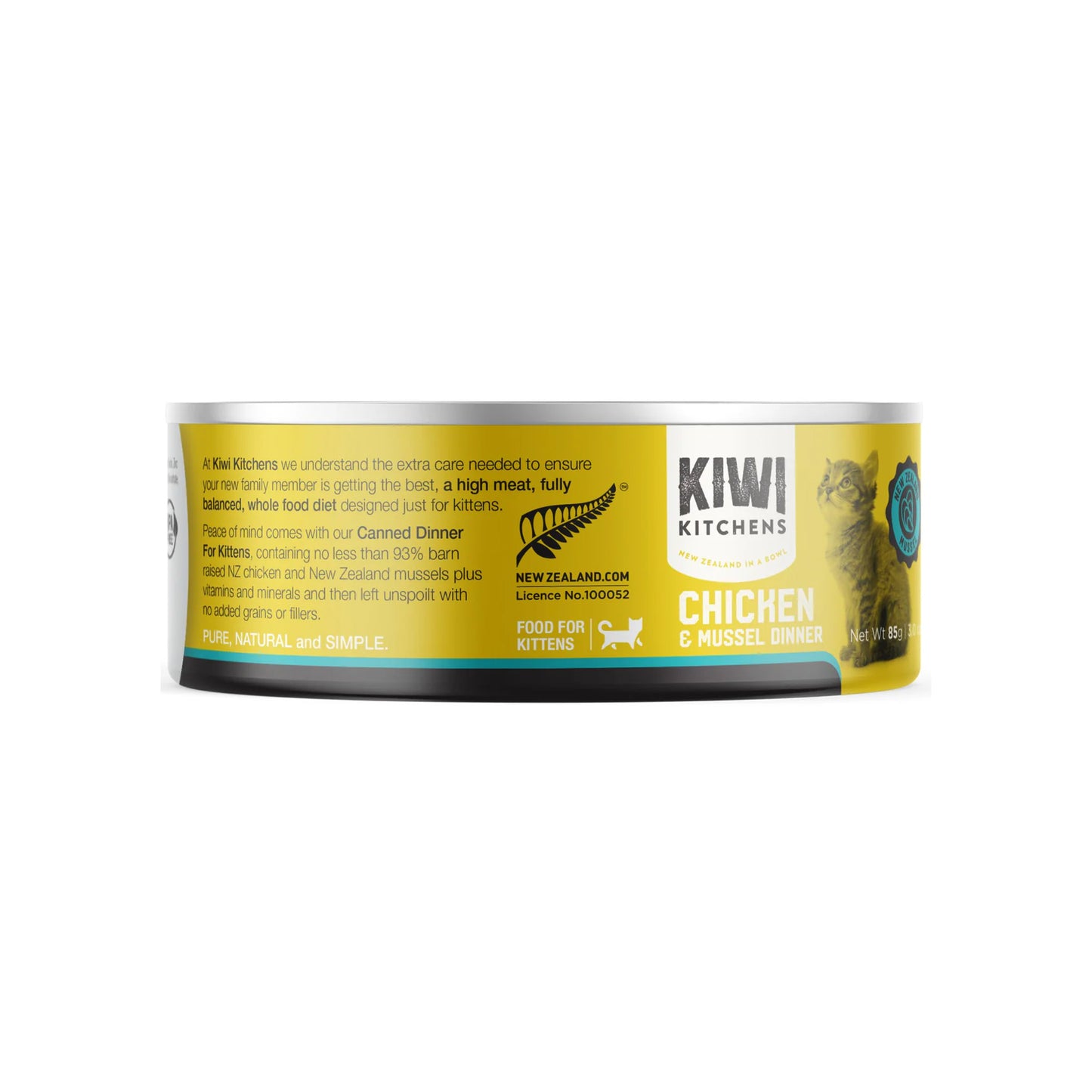 Kiwi Kitchens Kitten Chicken & Mussels 85g | 18 Pack