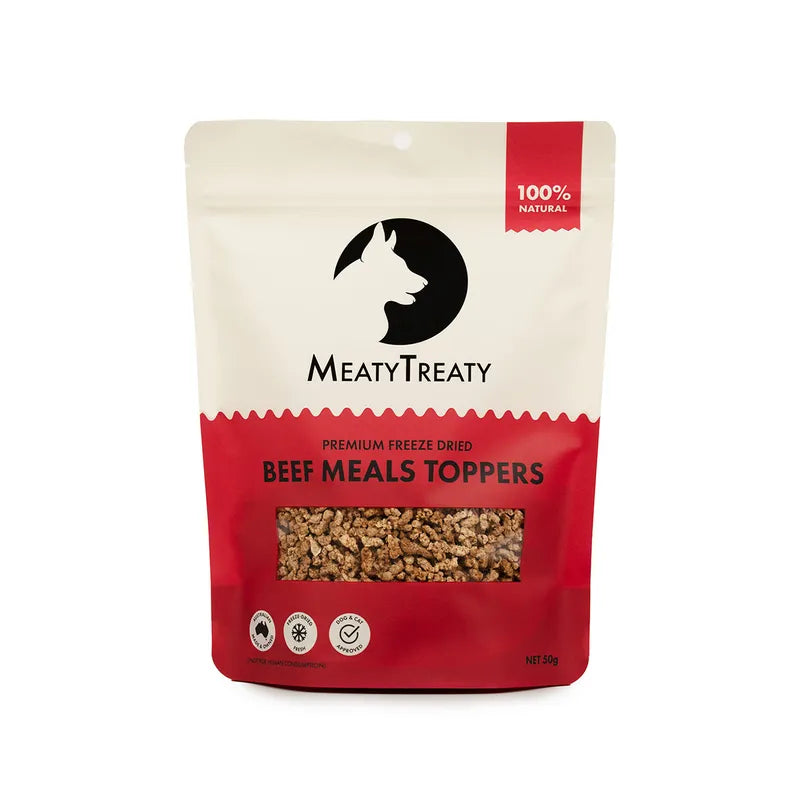 Meaty Treaty Freeze-Dried Beef Meal Toppers 50g