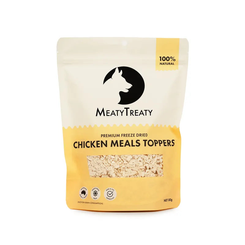 Meaty Treaty Freeze-Dried Chicken Meal Toppers 80g