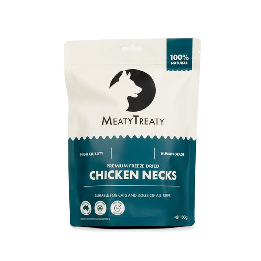 Meaty Treaty Freeze-Dried Chicken Neck Dog & Cat 100g