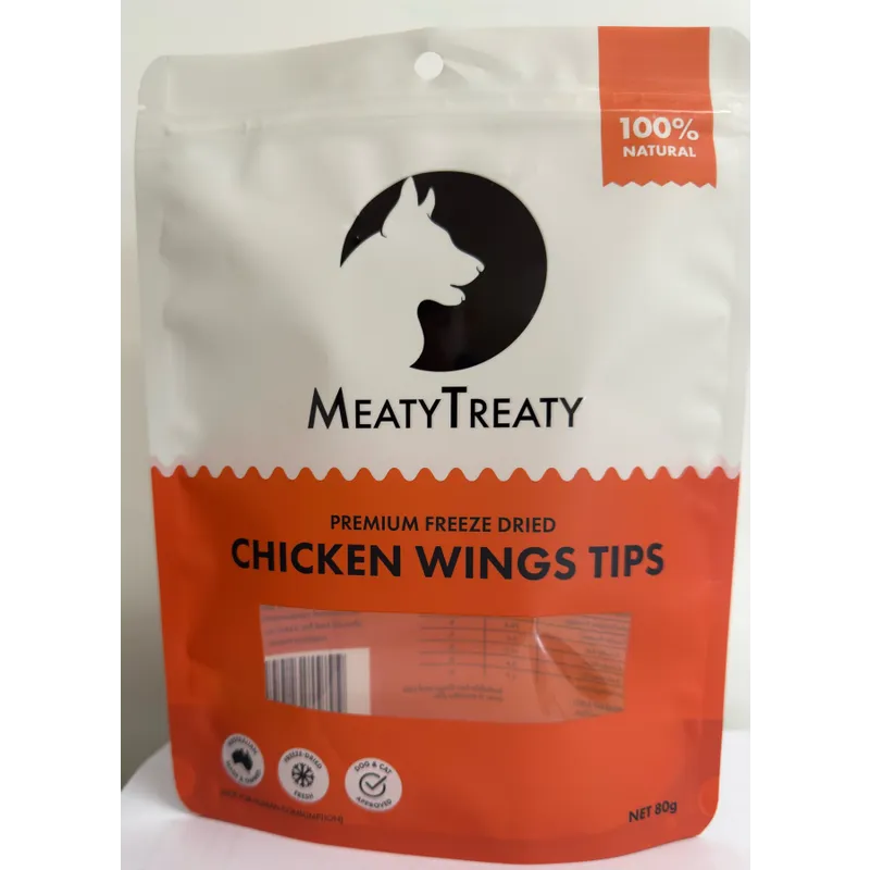 Meaty Treaty Freeze-Dried Chicken Wings Tips 80g