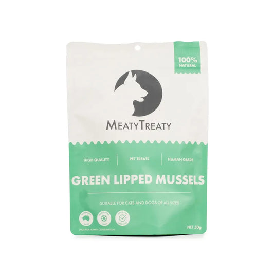 Meaty Treaty Freeze-Dried Green-Lip Mussel Dog & Cat 50g