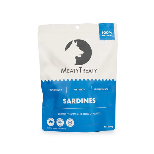 Meaty Treaty Freeze-Dried Whole Sardine Dog & Cat 100g