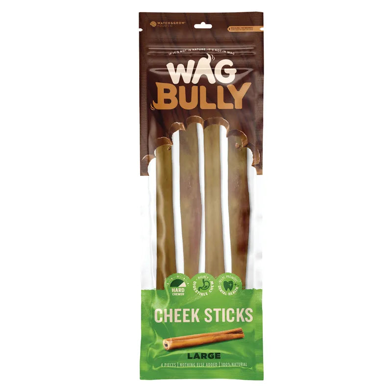 Wag Cheek Stick Large 4 Pack