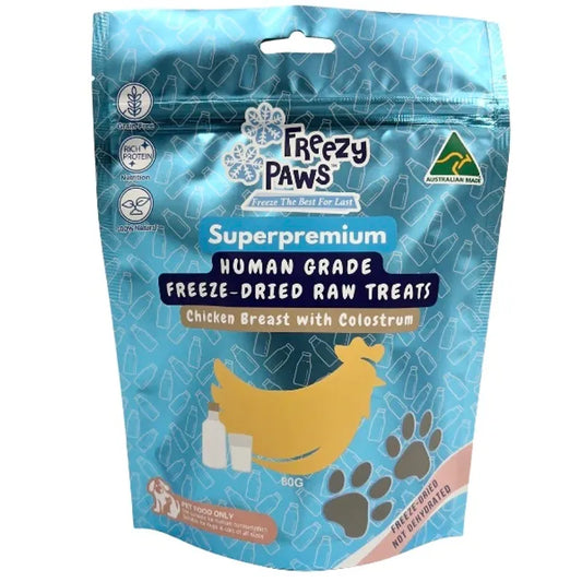 Freezy Paws Chicken Breast with Colostrum Training Treats 80g