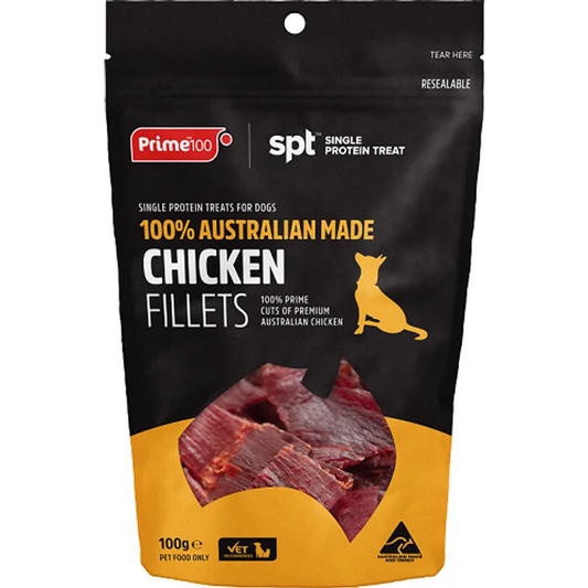 Prime100 Chicken Fillet Treats 100g