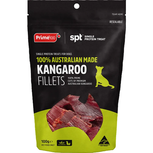 Prime100 Kangaroo Fillet Treats 100g