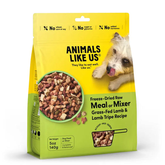 Animals Like Us Dog Freeze-Dried Raw Meal Mixer Lamb Tripe 140g
