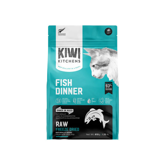 Kiwi Kitchens Freeze-Dried Fish Cat Dinner 610g