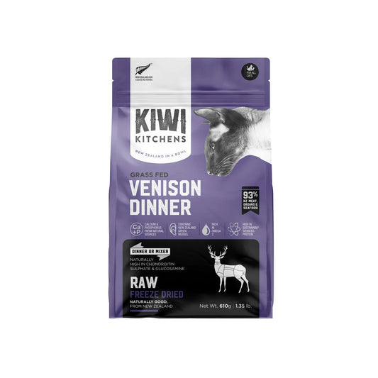 Kiwi Kitchens Freeze-Dried Venison Cat Dinner 610g